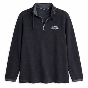 Weird Fish Coastal Nautical Sweater Snap Pullover Knit Black Men XL